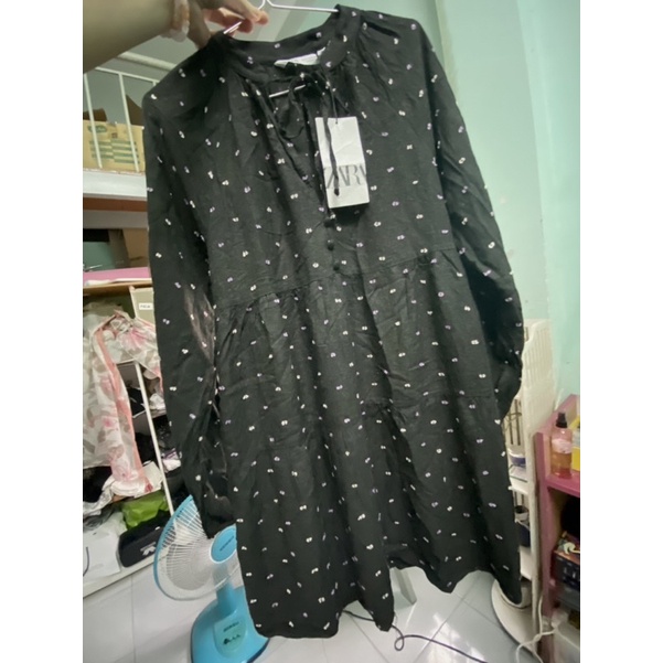 Đầm babydoll zara auth new tag
