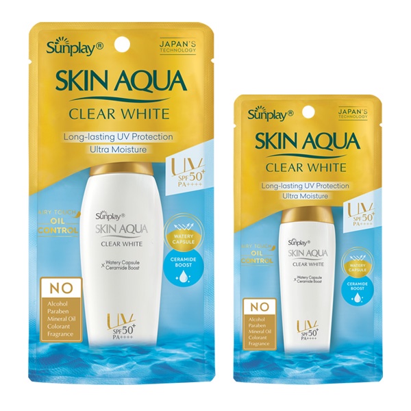 Sữa chống nắng dưỡng da trắng mịn Sunplay Skin Aqua Clear White 25g 55g