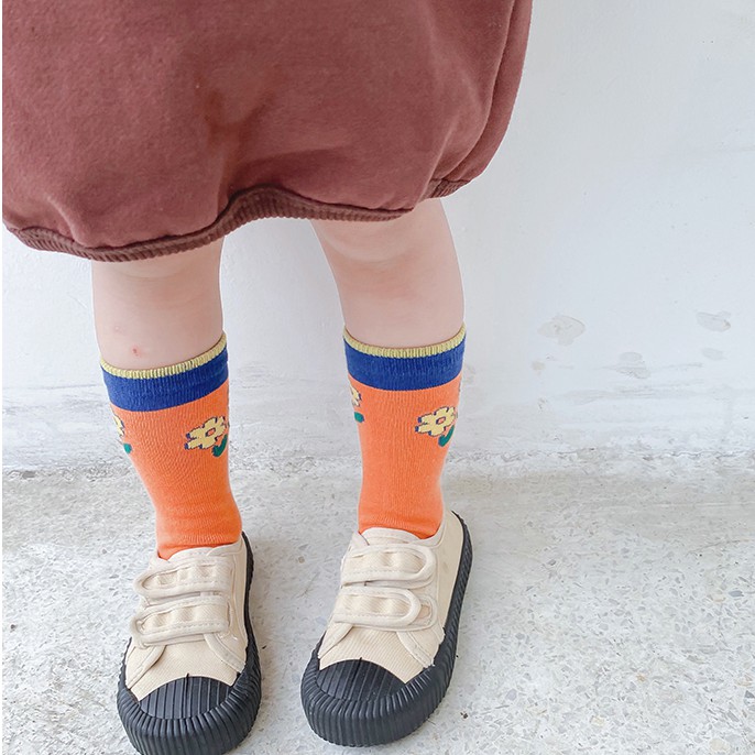 Set 2 Đôi Vớ Cotton Xinh Xắn Dành Cho Bé Gái