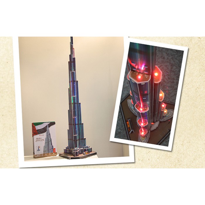 Mô hình giấy 3D CubicFun - Led Burj Khalifa L133h