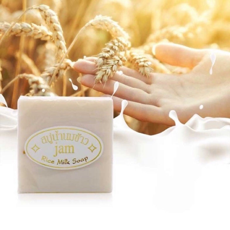 Xà Phòng Trắng Da Cám Gạo Thái Lan Rice Milk Soap (Chuẩn Thái)