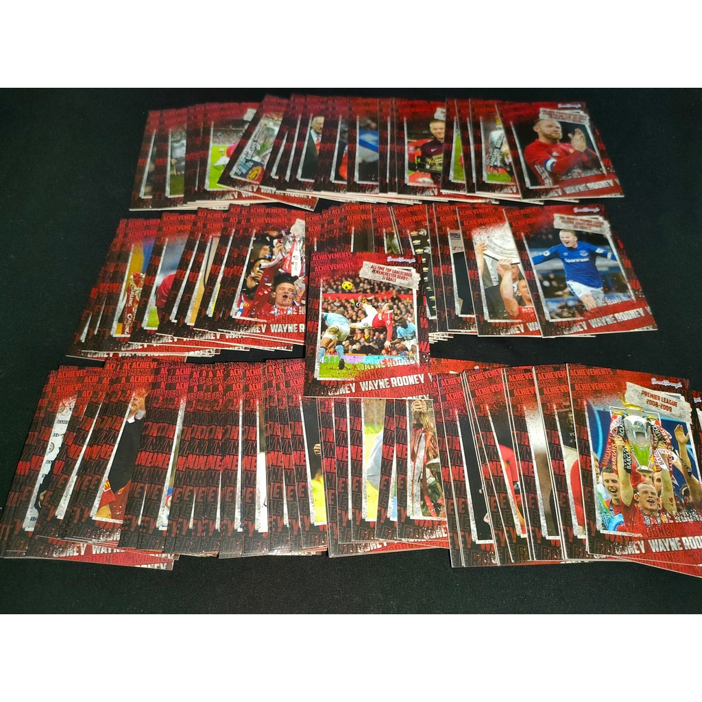 Bộ Thẻ Cầu Thủ Bóng Đá SKY Card Wayne Rooney | Sự nghiệp danh hiệu khoảnh khắc của Rooney Manchester United Quỷ đỏ Shrek