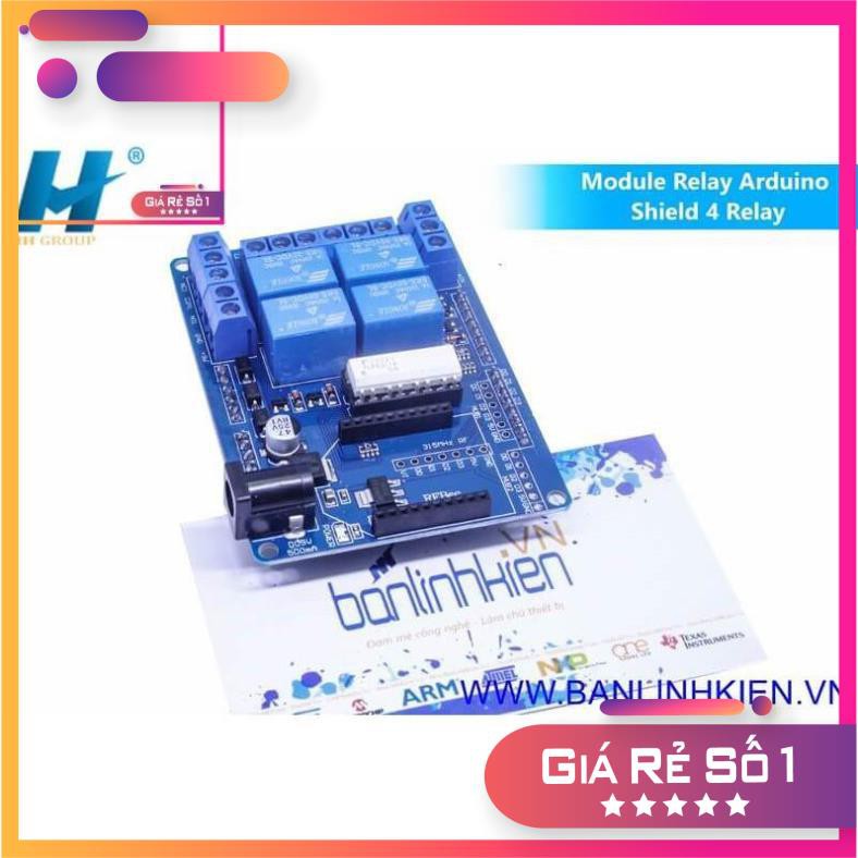 [Mô đun] Module Relay Arduino Shield 4 Relay