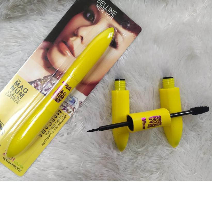 (Hàng Mới Về) Mascara Và Bút Kẻ Mắt Maybelline Magnum Chống Nước Chống Mồ Hôi 297