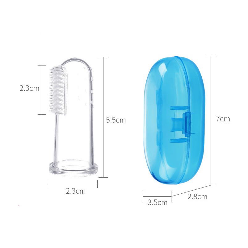 Rơ lưỡi xỏ ngón silicon siêu mềm - Có hộp đựng an toàn