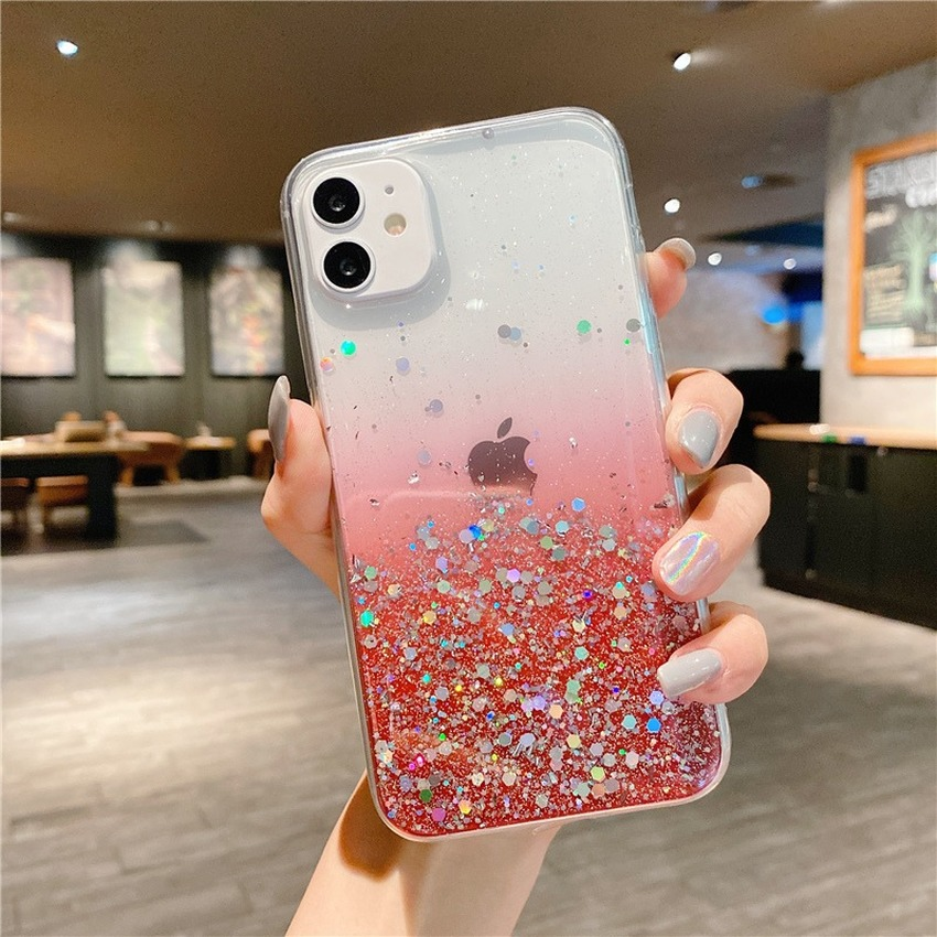 Ốp Lưng Họa Tiết Cầu Vồng Lấp Lánh Cho Iphone 12 Pro 11 Pro Max Xs Max X 7 8 Plus 12 Mini Se 2020 | BigBuy360 - bigbuy360.vn