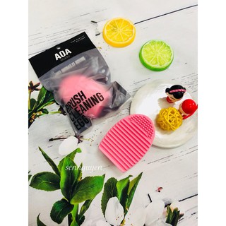 Pad giặt cọ AOA Brush Cleaning Egg - Baby Pink
