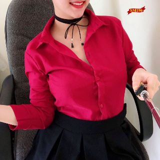 Áo sơ mi đỏ rực rỡ