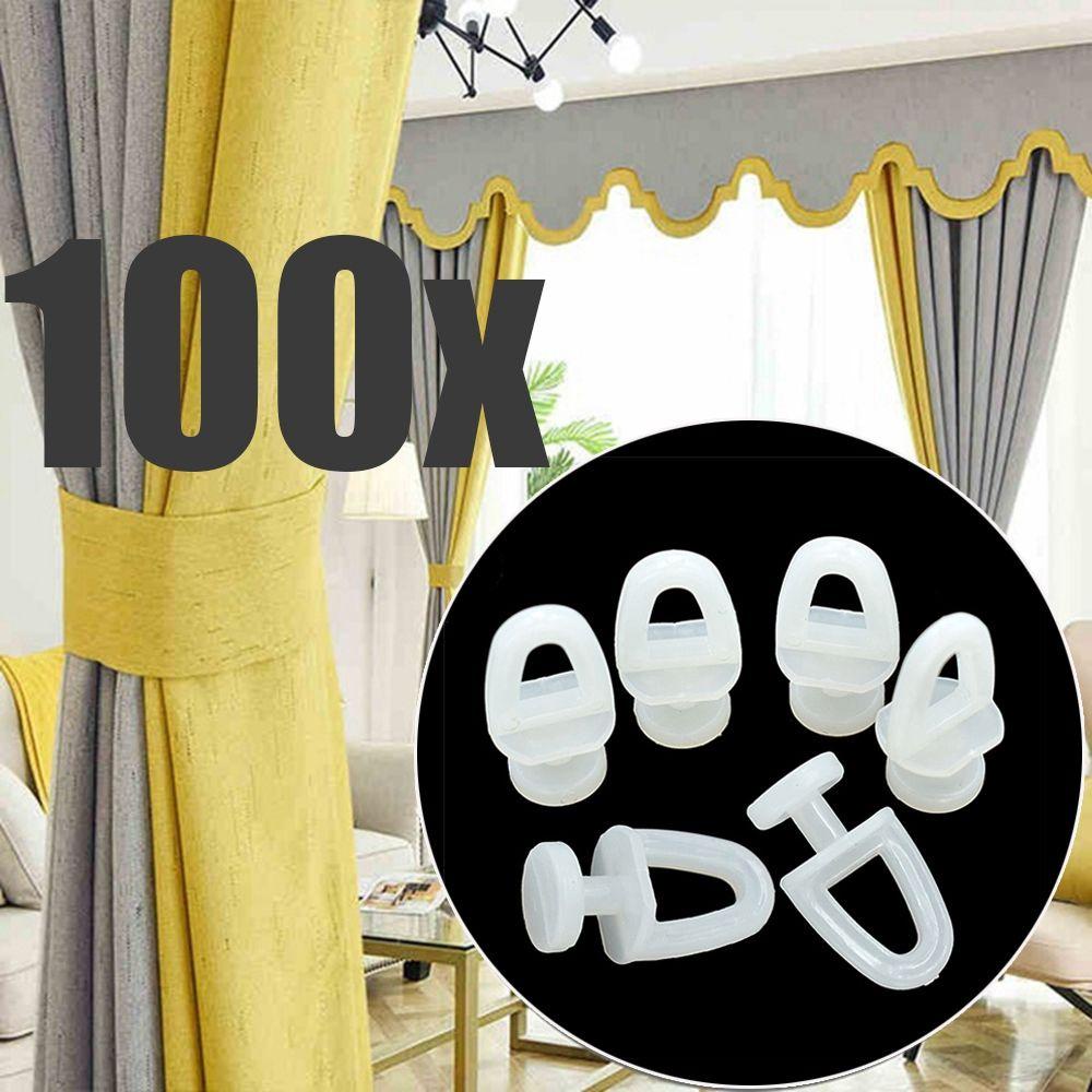 Lloyd Móc Treo Rèm Dạng Con Lăn Màu Trắng Trang Trí Nhà Cửa