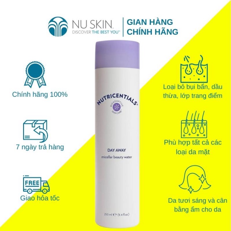 Nước Tẩy Trang Nuskin Day Away Micellar Beauty Water 250ml