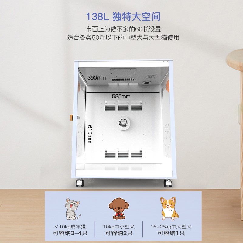 Rẻ và đẹp❖PET Box Máy sấy mèo Trang chủ Chó nhỏ Puffed Artifact Water lớn thổi