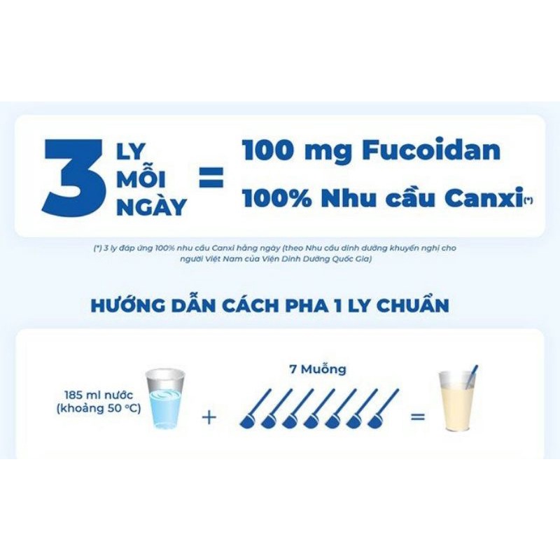 Sữa Vinamilk Kenko Haru 850gr bổ sung fucoidan từ tảo nâu giúp tăng cường sức đề kháng