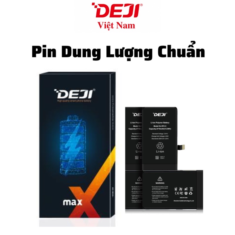Pin Deji Dung Lượng Chuẩn Điện Thoại Táo 5/5S/5C/5SE/6/6S/7/8P/X/XR/XS/XSM/11/12ProMax Tặng Kèm Siu Dán Pin