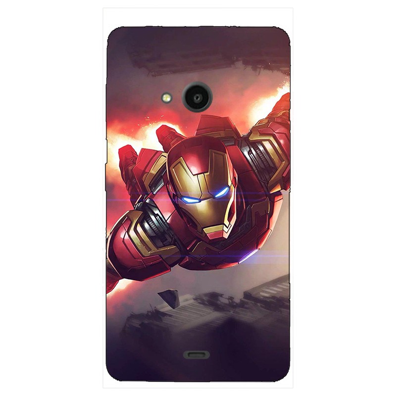 Ốp Lưng Silicon Hình Siêu Anh Hùng Marvel Cho Microsoft Nokia Lumia 535 540