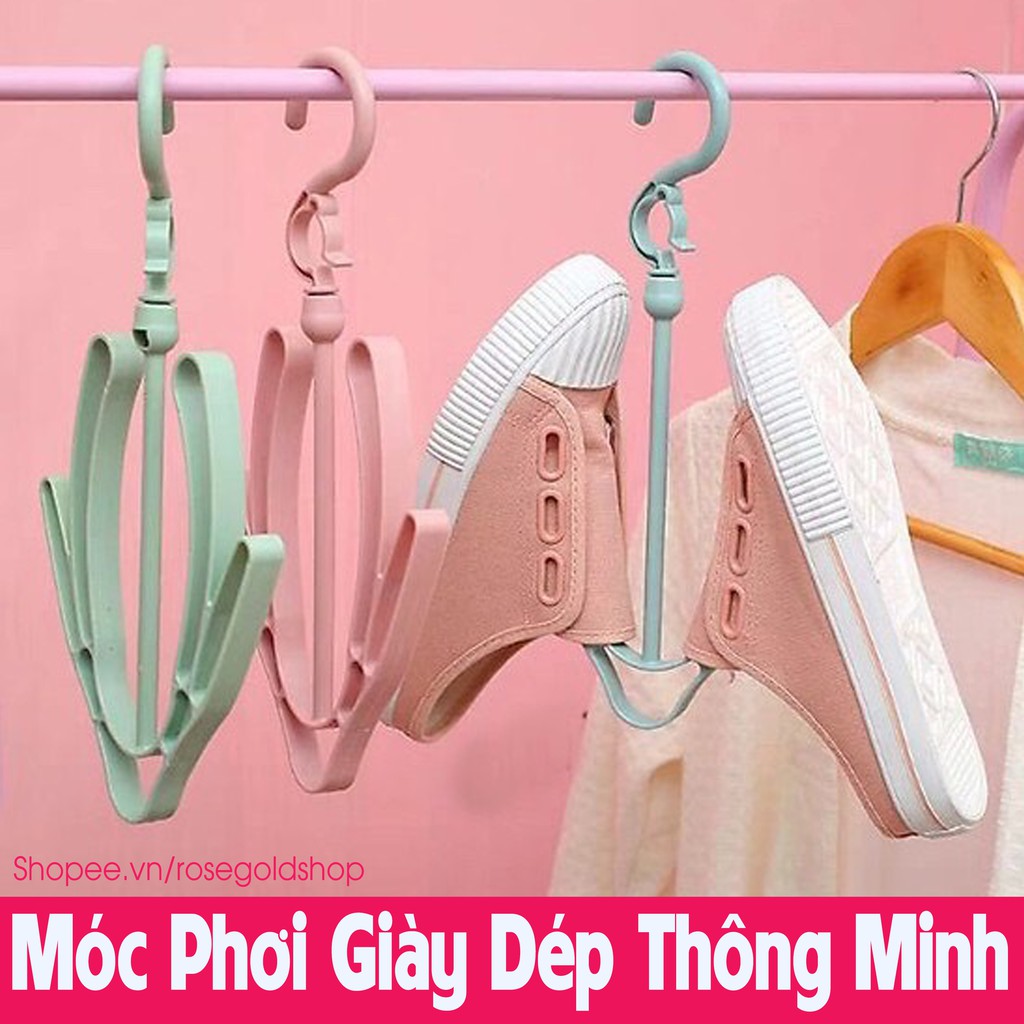 Móc Phơi Giày Dép Thông Minh Đa Năng - Xoay 360 độ