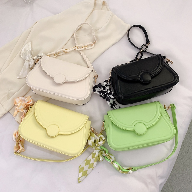 Túi Đeo Vai Hình Vuông Cỡ Nhỏ Phối Dây Đeo Sợi Xích Thời Trang Mùa Hè 2022 Cho Nữ