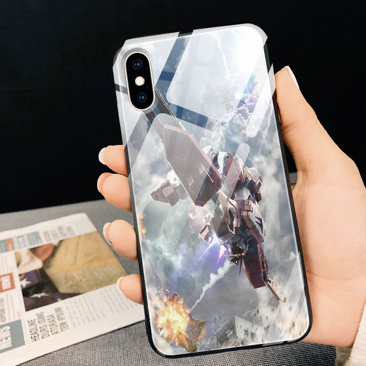 Ốp Viền Đen Iphone Hình GunDam BOYCASE Cho Iphone 12/IP6/IP7/IP8/IPx/IP11/Xr