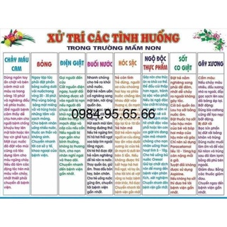 Tranh đề can 60x80cm Xử lý các tình huống trong nhà trường