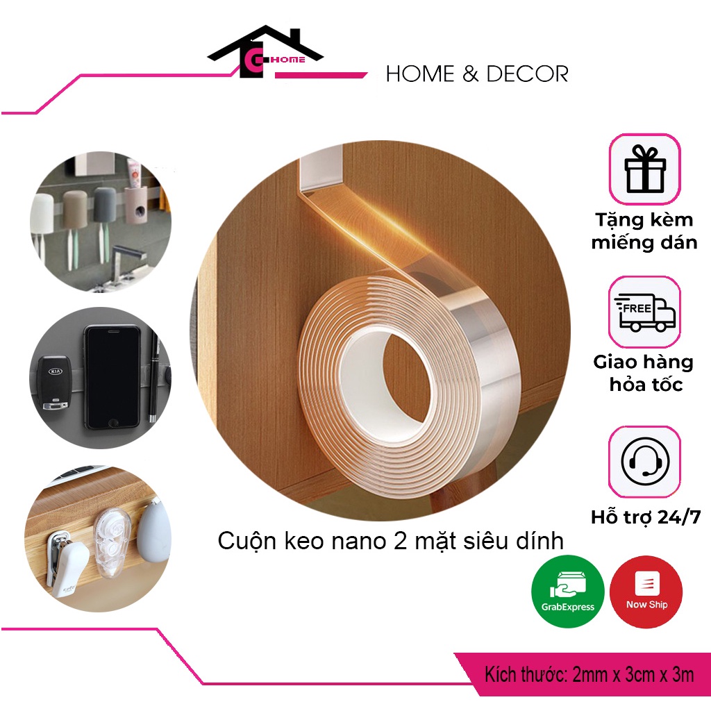 KEO DÁN NANO 2 MẶT DÍNH KHỦNG KHIẾP [ HÀNG CHUẨN ]