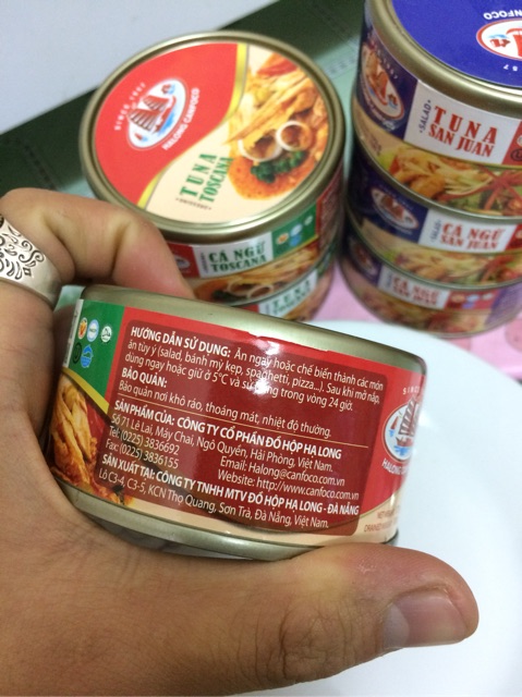 [175 g ] Đồ Hộp Hạ Long Cá Ngừ TosCaNa - Tuna Toscana