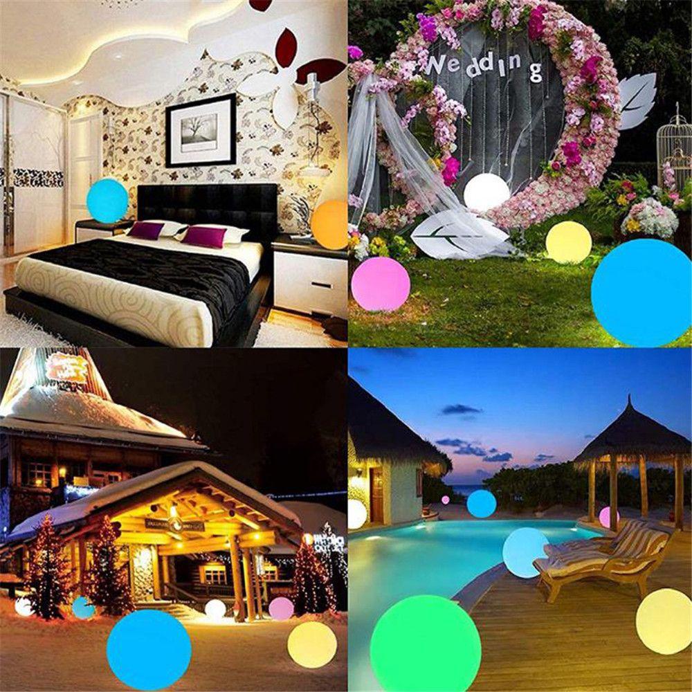 FAY Đèn Led Nổi Hình Quả Bóng Tròn Phát Sáng Trang Trí Bể bơi / Sân Vườn