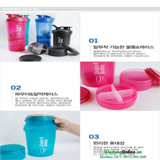 Bình Lắc SHAKE IT Lock&Lock 600m HAP945 Hàn Quốc 600ml