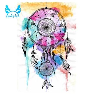 Bộ Tranh Đính Đá 5d Họa Tiết Dreamcatcher Độc Đáo Diy Dùng Trang Trí Nhà Cửa