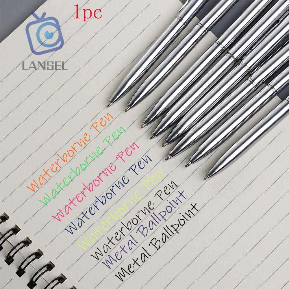 1 Bút Bi Mini Bằng Kim Loại Bền Bỉ Nhiều Màu Sắc Thời Trang Dành Cho Học Sinh Văn Phòng