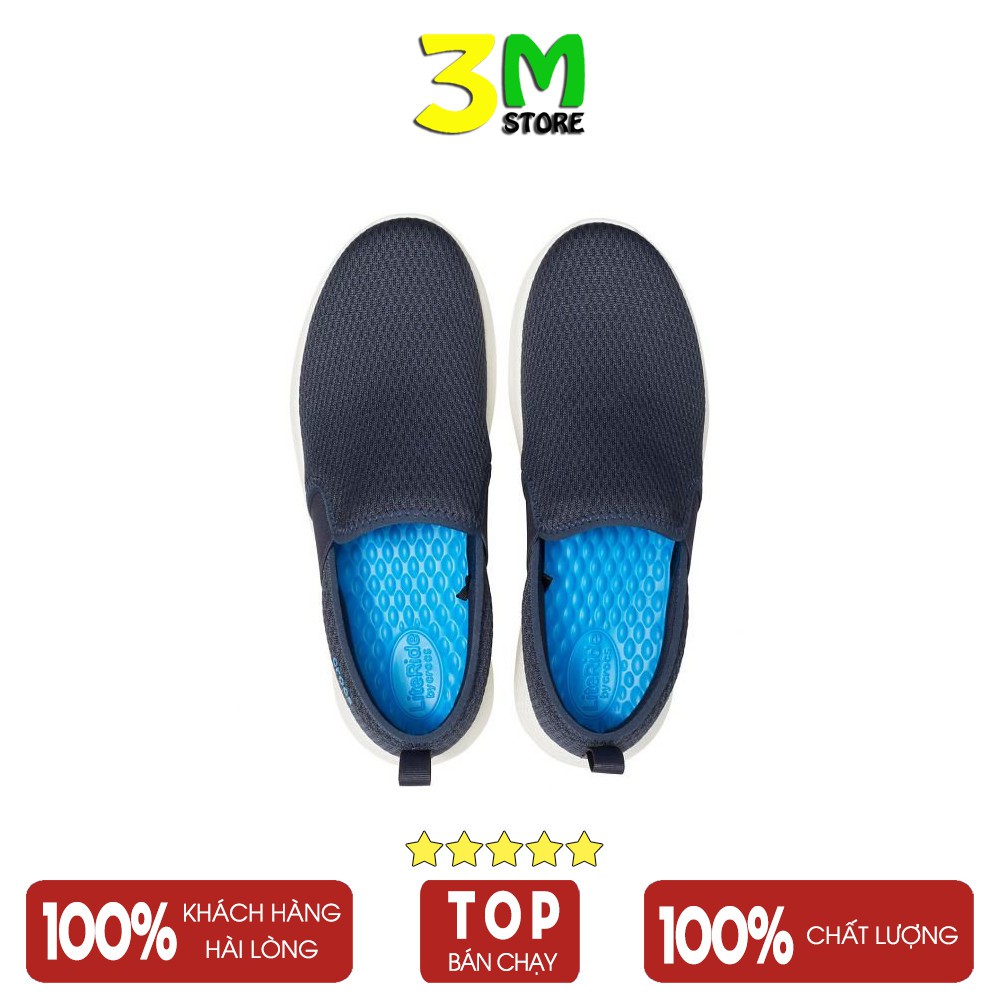 Giày nam Slipon Mesh CR thể thao, chất liệu vải mềm, thời trang công sở, đi chơi dã ngoại, mix quần jean, khaki