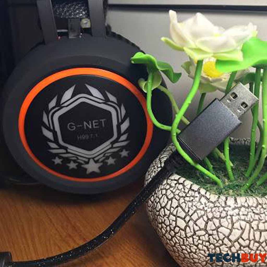 Tai nghe Gaming G-Net H99 7.1 Led RGB, Kết nối USB I Head phone GNET H99 7.1 RGB LED