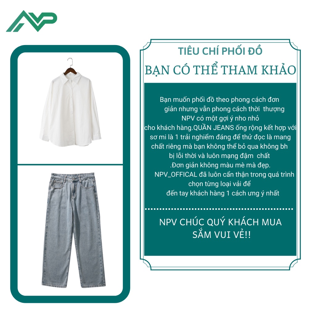 Quần jeans bò nam nữ NPV cá tính phong cách Hàn Quốc năng động