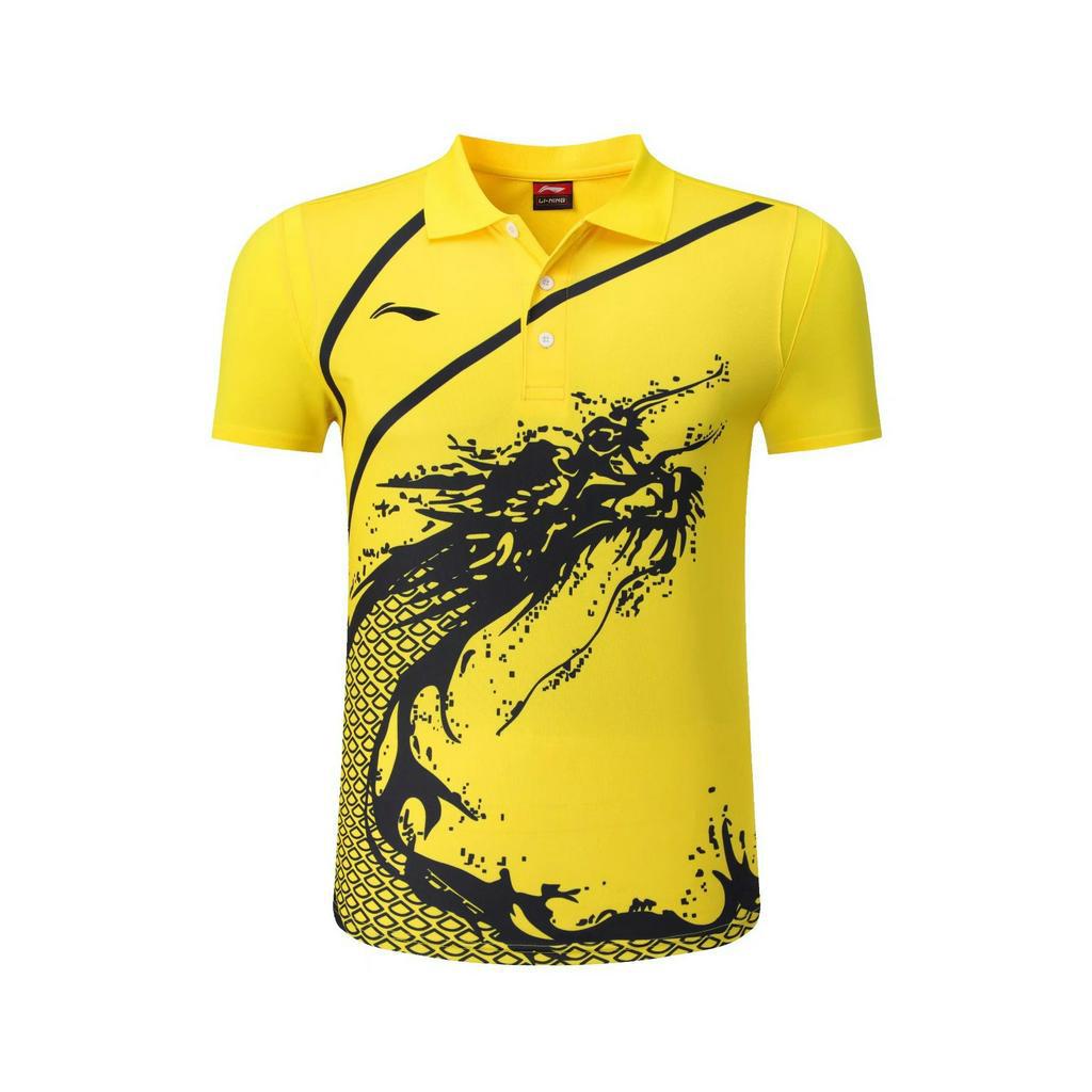 Li Ning Áo Thun Thể Thao Bóng Bàn Jersey Tay Ngắn Nhanh Khô Đội Tuyển Quốc Gia Cho Nam Và Nữ