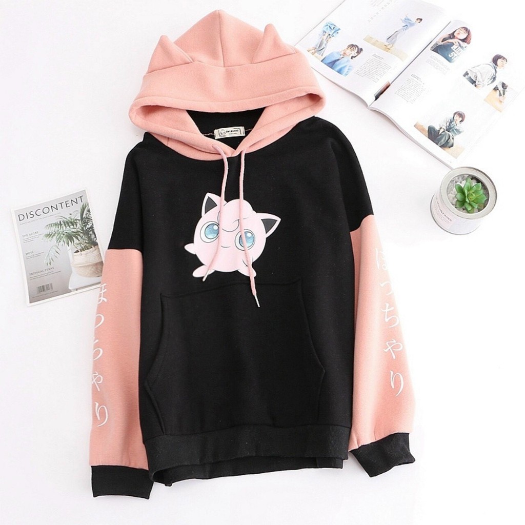 Áo khoác, áo hoodie unisex nam nữ nỉ ngoại pokemon siêu cute năng động thời trang học đường