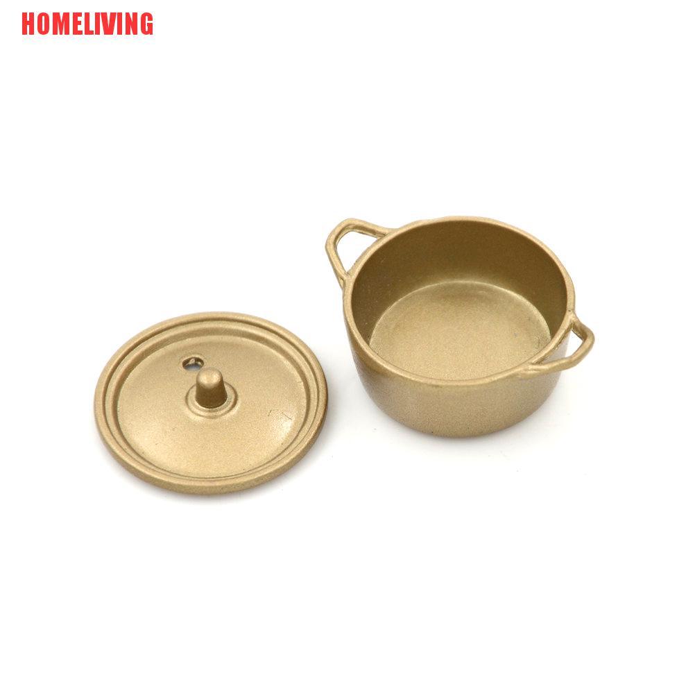 Nồi Hầm Thức Ăn Bằng Kim Loại Tỉ Lệ 1: 12 Trang Trí Nhà Búp Bê