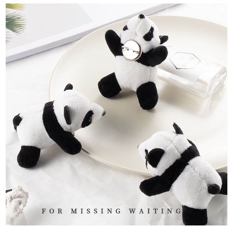 Trâm Cài Áo Hình Gấu Trúc Dễ Thương Phong Cách Nhật Bản