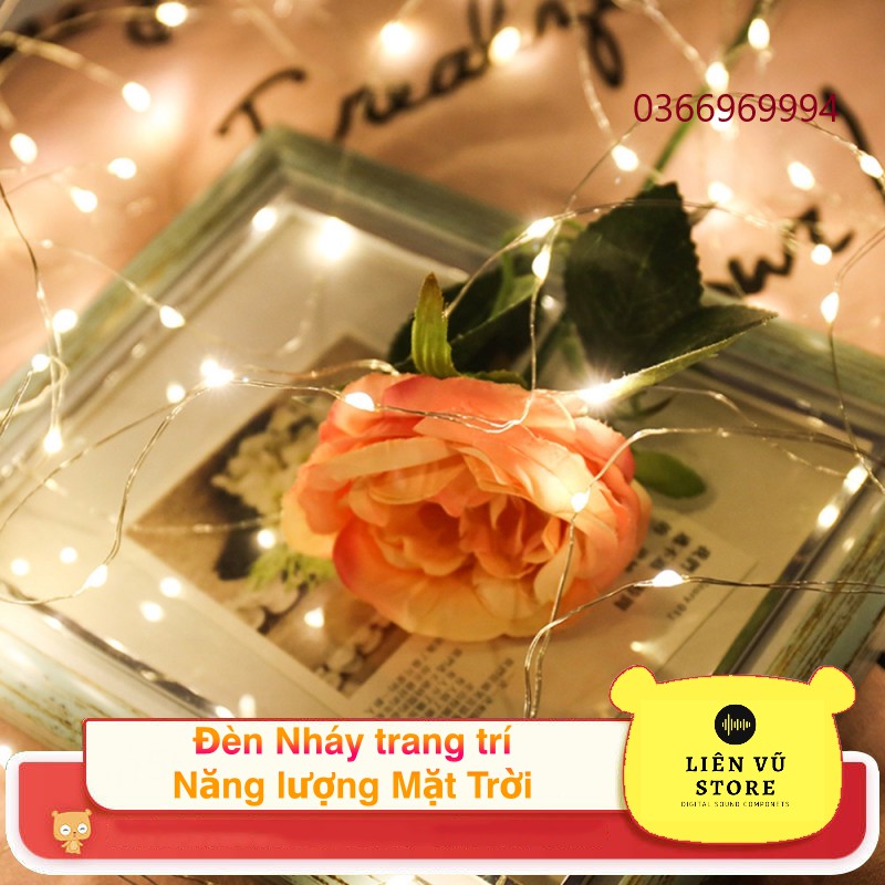 [10m - 20m] Dây Đèn Led Nháy Trang Trí Sử Dụng Năng Lượng Mặt Trời LIENVUSTORE LIENVU0294