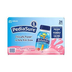 Thùng 24 chai Sữa nước Pediasure Dâu Grow Gain 237ml Mỹ