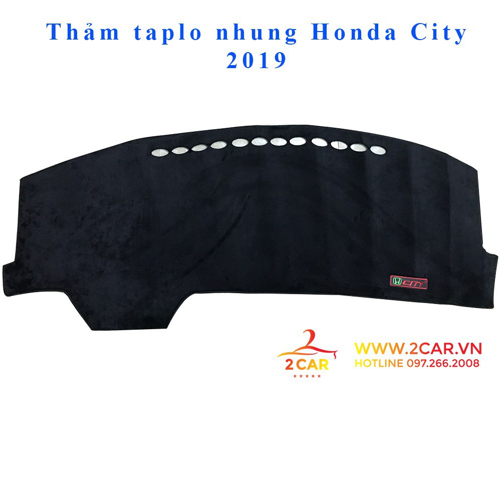 Thảm taplo nhung xe Honda City 2014- 2020, 2021- Hàng đẹp