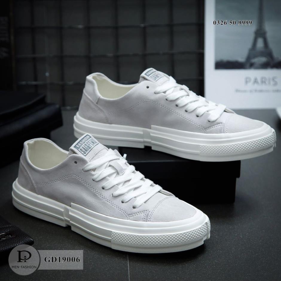 Giày Sneaker Da Lộn Hàng Cao Cấp Tặng Kèm Tất khử mùi - Fullboxx - GD19006 SneakerNam | WebRaoVat - webraovat.net.vn