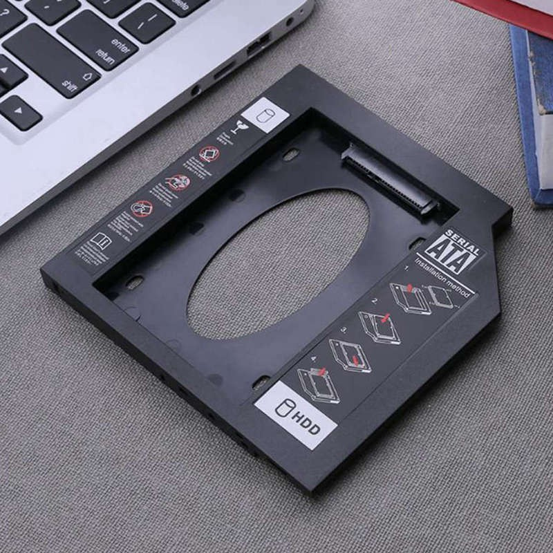 Khe cắm Khe cắm Hdd Ss CD Sata siêu mỏng 9.5Mm bằng nhựa cho laptop PC có tua vít