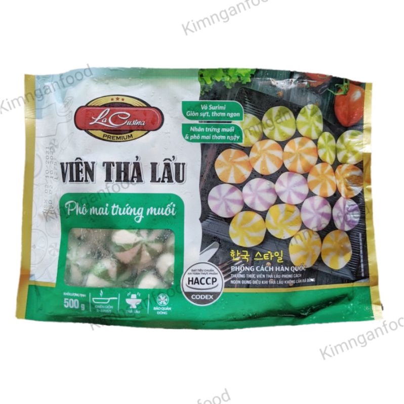 Cá viên nhân trứng muối phô mai 500g