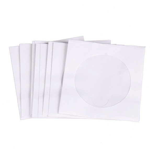 Set 95 túi màu trắng loại nhỏ để đựng đĩa CD DVD tiện dụng