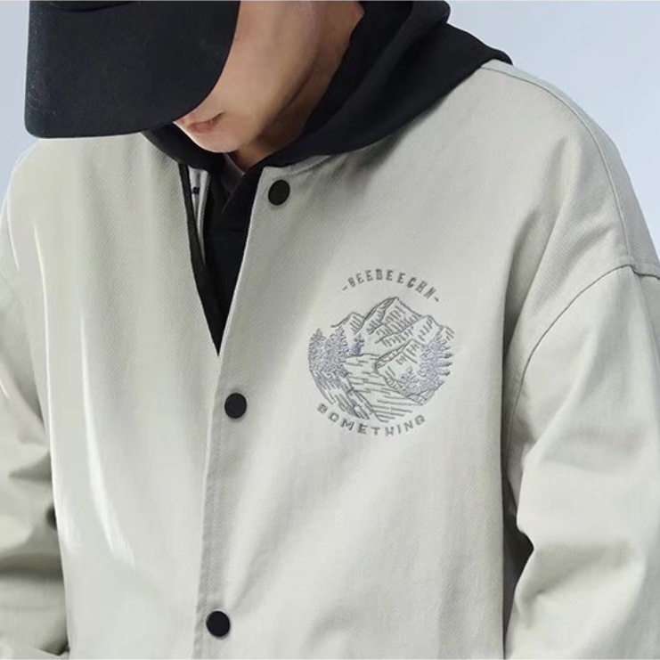 Áo Khoác Bóng Chày Tay Dài Thêu Họa Tiết Cổ Điển Thời Trang Cho Nam Và Nữ