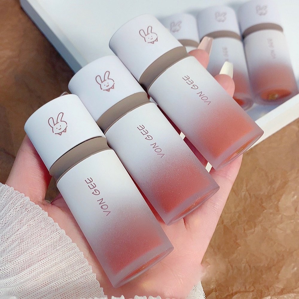 Son Môi Nhung Lì Qibest Lâu Trôi Chống Thấm Nước Với 6 Màu Lựa Chọn Cho Nữ