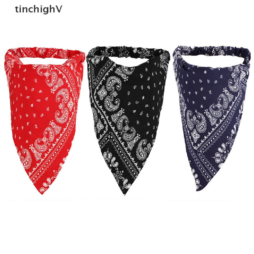 Băng Đô Co Giãn In Họa Tiết Hoa / Tam Giác Thời Trang