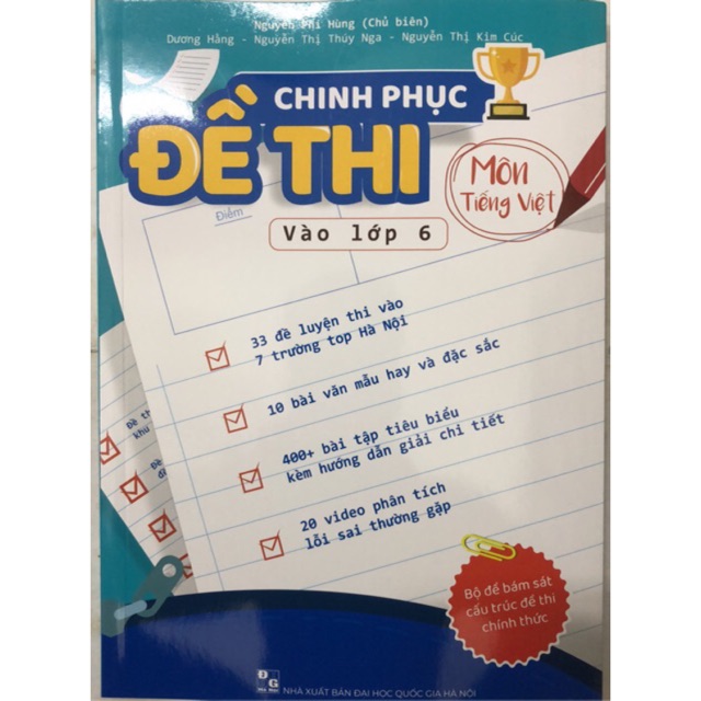 Sách - Chinh phục Đề thi vào lớp 6 Môn Tiếng Việt