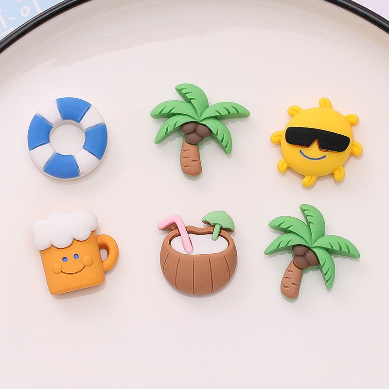 Charm (C554) slime/ Dụng Cụ Charm Trang Trí [Ko Keo &amp; Nút] Du Lịch Biển