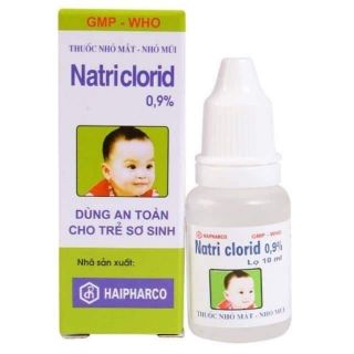 5 lọ nước muối sinh lý 0,9% nhỏ mắt mũi cho bé
