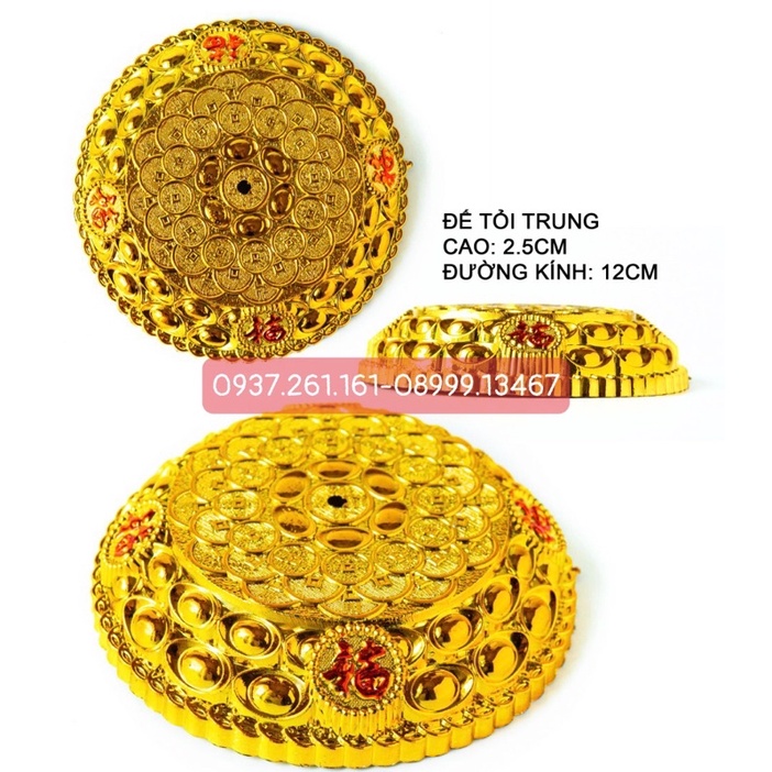 Đế vàng nhiều size dùng để trang trí tháp tỏi - tháp oản…