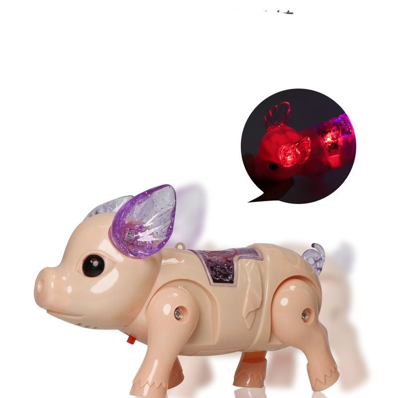 Lợn, ngựa poly đồ chơi biết đi, có nhạc có đèn